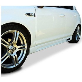 Resim Opel Corsa D Rieger Yan Marşpiyel Seti Mat Siyah 2006 -2014 