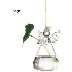 Resim Xindoker Şeffaf Cam Vazo - Dekoratif Süs Ve Hidroponik Yetiştirme İçin 8cm 