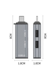 Resim Type C 3 Port Usb Çoklayıcı 1*3.0-2*2.0 