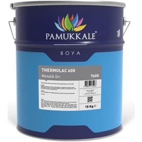 Resim Pamukkale Thermolac 600 Derece Isıya Dayanıklı Boya 15 Kg Siyah 