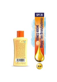 Resim Eda Taşpınar SPF 20 Beyaz Ten Bronzlaştırıcı 50 ML 