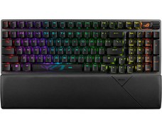 Resim Asus Rog Strix Scope II 96 NX Snow Mekanik Switch Aura Sync RGB ve Bilek Desteği Wireless Oyuncu Klavyesi Siyah 