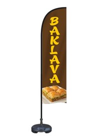 Resim Baklava Yelken Bayrak Tek Ebat 