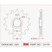 Resim Ktm EXC 250 SIX DAYS RK Çelik Ön Dişli C4158-13 (2010-2011) 