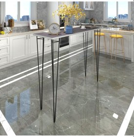 Resim Knsz masa sandalye takımı hem105zengin grisyh 140*040 3 sandalye syhsyh sırt minderli 