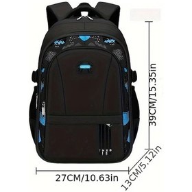 Resim Turcoshop11 Yeni İlkokul Çantası Siyah Küçük Erkek Çocuklar İçin 1-3-6 Sınıf 6-12 Yaş Hafif Büyük Kapasiteli Sırt Çantası Siyah 