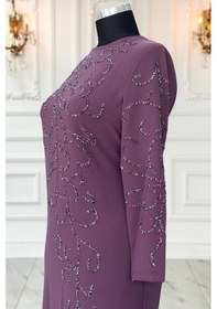 Resim Amine Hüma Cansu Tesettür Abiye Violet Violet 