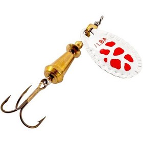 Resim Alabalık Turna Döner Olta Kaşık - Ilba Spark Eco 95ar3 - Gümüş/kırmızı - No:3 