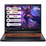 Resim ACER Nitro V16 Amd R7 8845hs 64gb 1tbssd Rtx4060-8gb Dos 16" Wuxga 165hz Notebook Nh.qruey.003-64 