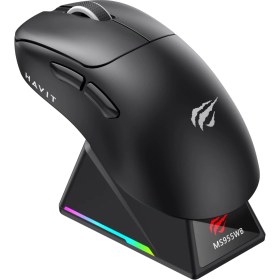 Resim Havit Gamenote MS955WB Rgb Wireless Gaming Mouse 3 Modlu + Ekranlı Şarj Istasyonu 