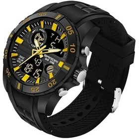 Resim Besthome1 Sanda 791 Spor Elektronik Erkek Saat, Sarı Çok Renkli, Aydınlık Bilek Çok Renkli 