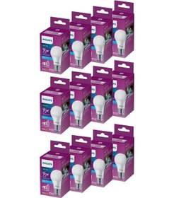 Resim Philips Led 10-75W Ampul 6500K Beyaz Işık 12Li 