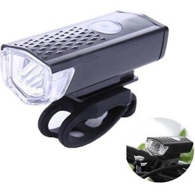 Resim Forte GT XBYC 6131 Ön Işık 300 lümen usb şarjlı bisiklet ön farı Gri - Siyah 