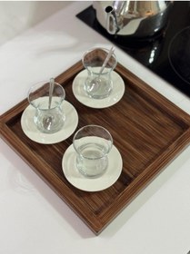 Resim Eskitme Tepsi Sunum Dekorasyon Düzenleyici Ahşap Tepsi 