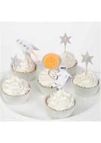 Resim Meri Meri - Space Cupcake Kit - Uzay Cupcake Kiti -24lü 