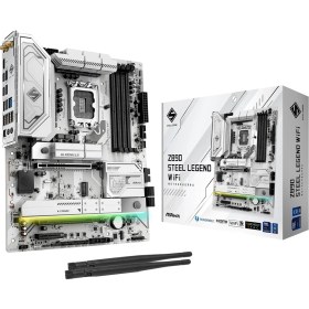 Resim Mena Rise Asrock Z890 Steel Legend Wifi Atx Anakart Intel LGA1851, Ddr5, Gen5 M.2 Ssd, 8k 60Hz Hdmı, Wifi 7 