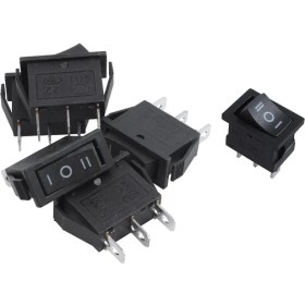 Resim Guangdong Spirit Adet x Ac 10A/250V 15A/125V 3 Pin Spdt On-Off-On 3 Pozisyonlu Tekne Rocker Anahtarı & 1x Ac 250V/6A 125V/10A 