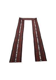 Resim Zehra Abla Halı El Dokuması Dekorluk Kuşak Yörük Uzun Yolluk Yün Kilim 6329 