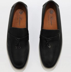 Resim Bueno Shoes Siyah Flotter Deri Erkek Günlük Ayakkabı 05ms101 