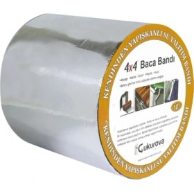 Resim Çukurova Izolasyon Oto Ses Çatı Yalıtım Mahya Baca Bandı Alüminyum 15 cm x 10 m 
