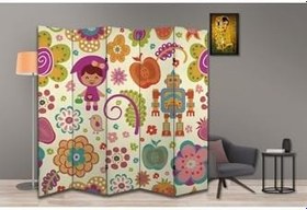 Resim Çocuk Temalı Özel Tasarım Paravan Room Divider PRV1121, 180 x 180 