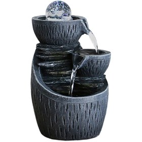 Resim Tabletop Statue Deck Desktop Indoor Waterfall for Home Living Room Bedroom 