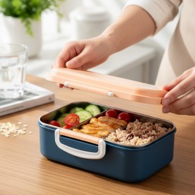 Resim Russet AURA 2’li Paslanmaz Çelik Beslenme Kabı 150 ml + 300 ml Sızdırmaz (Sıcak Su İle Isıtılabilir) Laci 