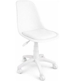 Resim Royalyat Nova Beyaz Çalışma Sandalyesi-ergonomik Ofis Koltuğu, Ayarlanabilir Yükseklik, Tekerlekli, Minderli 