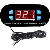 Resim Röle Çıkışlı Dijital Termostat 12V Sıcaklık Kontrol Cihazı XH-W1308 