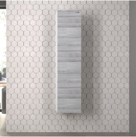 Resim Pierre Cardin Zen Antique White Linden Boy Dolabı Mat Beyaz Linden Çift Kapaklı 