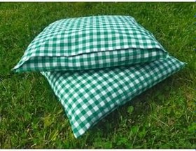 Resim Angels' Collection Yeşil Pötikare Minder 2'li KIRMIZI 