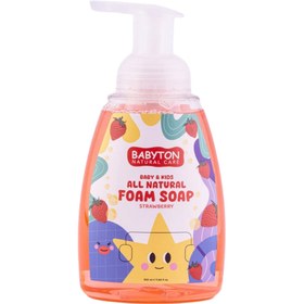 Resim Babyton Bebek ve Çocuklar İçin Doğal Köpük Sabun Çilek 350ml 