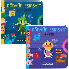 Resim Döndür Eşleştir Serisi - 2 Adet Çarklı Kitap 