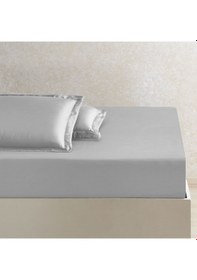 Resim Linens X Tencel Lyocell 2'li Volanlı Yastık Kılıfı Seti Gri Gri 