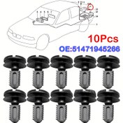 Resim 10 Adet BMW Bagaj Astarı Klipsi, OEM:51471945266 Yedek Parça - E46, E39, E60, E34, E30, E92, E90 Modelleri İçin 