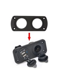 Resim İkili Pano Tip Usb Ve Çakmaklık İçin Kulaklı Aparat 