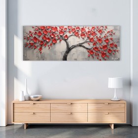 Resim Bükülen Kırmızı Ağaç - 140x50 