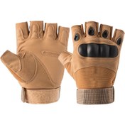 Resim eser askeri malzeme Yarım taktik eldivenler Airsoft spor atış av eldivenleri 