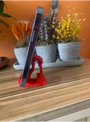 Resim Buççin Kedi Telefon tutacağı Akrobat Kırmızı Belirtilmemiş Plastik 