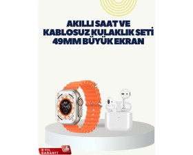 Resim Zero Land Hnrlishp Watch 9 Max Akıllı Saat Kulaklık Seti Sağlık Takipli 45 mm Geniş Ekran 