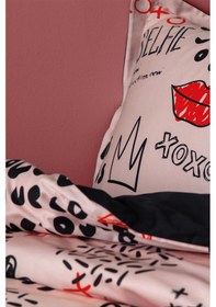 Resim Xoxo 210 Tc 83 Tel Dijital Pamuk Saten Tek Kişilik Nevresim Takımı Çok Renkli 