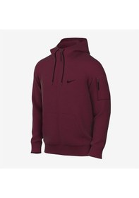 Resim Nike M Therma-fıt Hoodie Full Zip Erkek Sweatshirt Bordo 