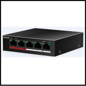 Resim Hilook Ns-0105p-35(b), 4 Port, Megabit, Poe 35w, 1 Port Megabit Uplink, Long Range 250metre, Yönetil 