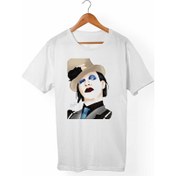 Resim Alfa Tshirt Marilyn Manson Çocuk Beyaz Tişört 