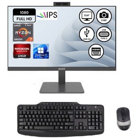 Resim Axer AM24R732 R7 6800H 32 GB 512 GB SSD 23.8" W11P AIO Masaüstü Bilgisayar 