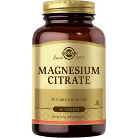 Resim SOLGAR Magnesium Citrate 200mg 60 tablet 
