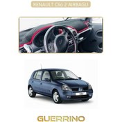Resim Renault Clio 2 Aırbaglıtorpido Koruma Halısı Bej Kenar 