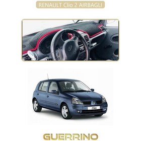 Resim Renault Clio 2 Aırbaglıtorpido Koruma Halısı Bej Kenar 