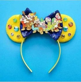 Resim Besthome1 Herocross Disney Prenses Külkedisi Kafa Bandı - Kız Çocukları İçin Parlak Sarı Parti Aksesuarı Sarı Sarı 