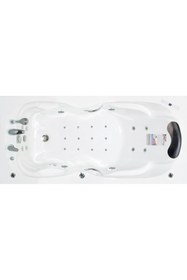 Resim Waterway Ocean Sıde Jakuzi 170x80 H:55 Comfort Hidromasajlı Sistemli Küvet Gövde+metal Ayak+dört Yön Panel 